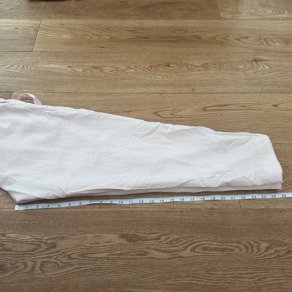 Club Monaco Womens Paper Bag High Waist Tapered Pleated Pants Pink-2 - Picture 11 of 17